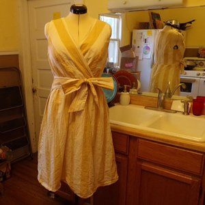 Christopher & Banks yellow cotton sundress